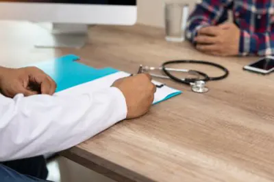 image of doctor in office